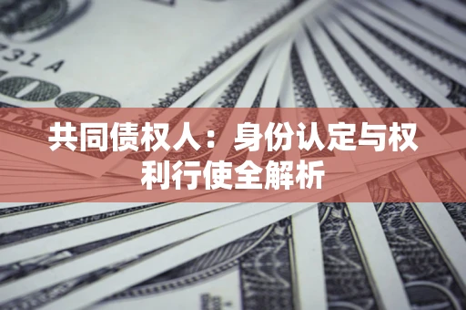 北京共同债权人：身份认定与权利行使全解析